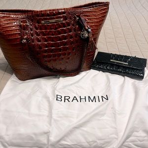 Brahmin handbag with Brahmin wallet